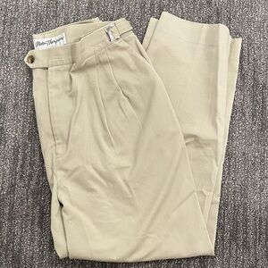 Vintage Norm Thompson Beige Pleated Pants